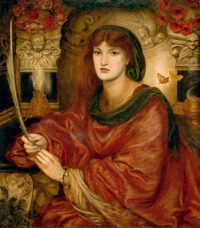 Toile Sibylla Palmifera Rossetti pour la décoration de salon