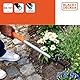 BLACK+DECKER Gartenrechen 5-Zahn - Verstellbar von 66 bis 100 cm - Karbonstahl, Fiberglas und PVC - Orange/Schwarz