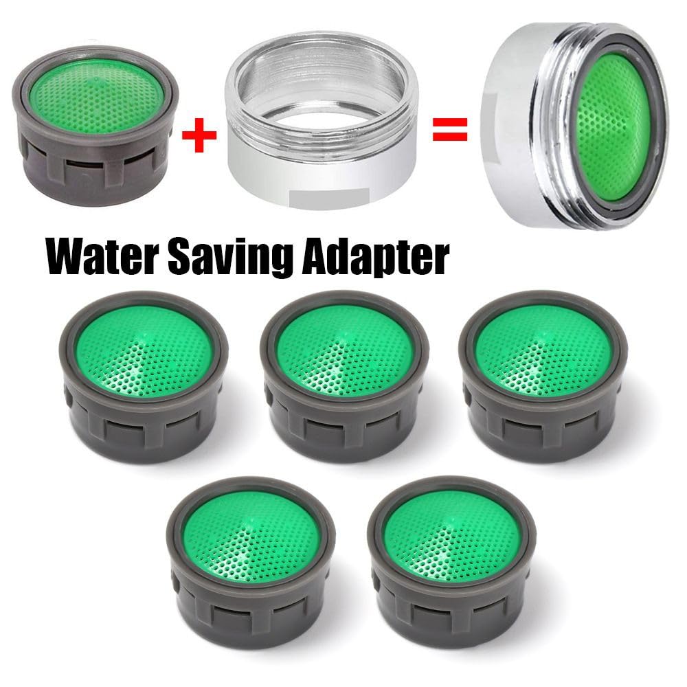 Adaptador de ahorro de agua (1/2/5 piezas), rosca hembra, aireador de grifo, boquilla, filtro, burbujeador, núcleo interior, accesorio de repuesto, adaptador de ahorro de agua, 50 piezas