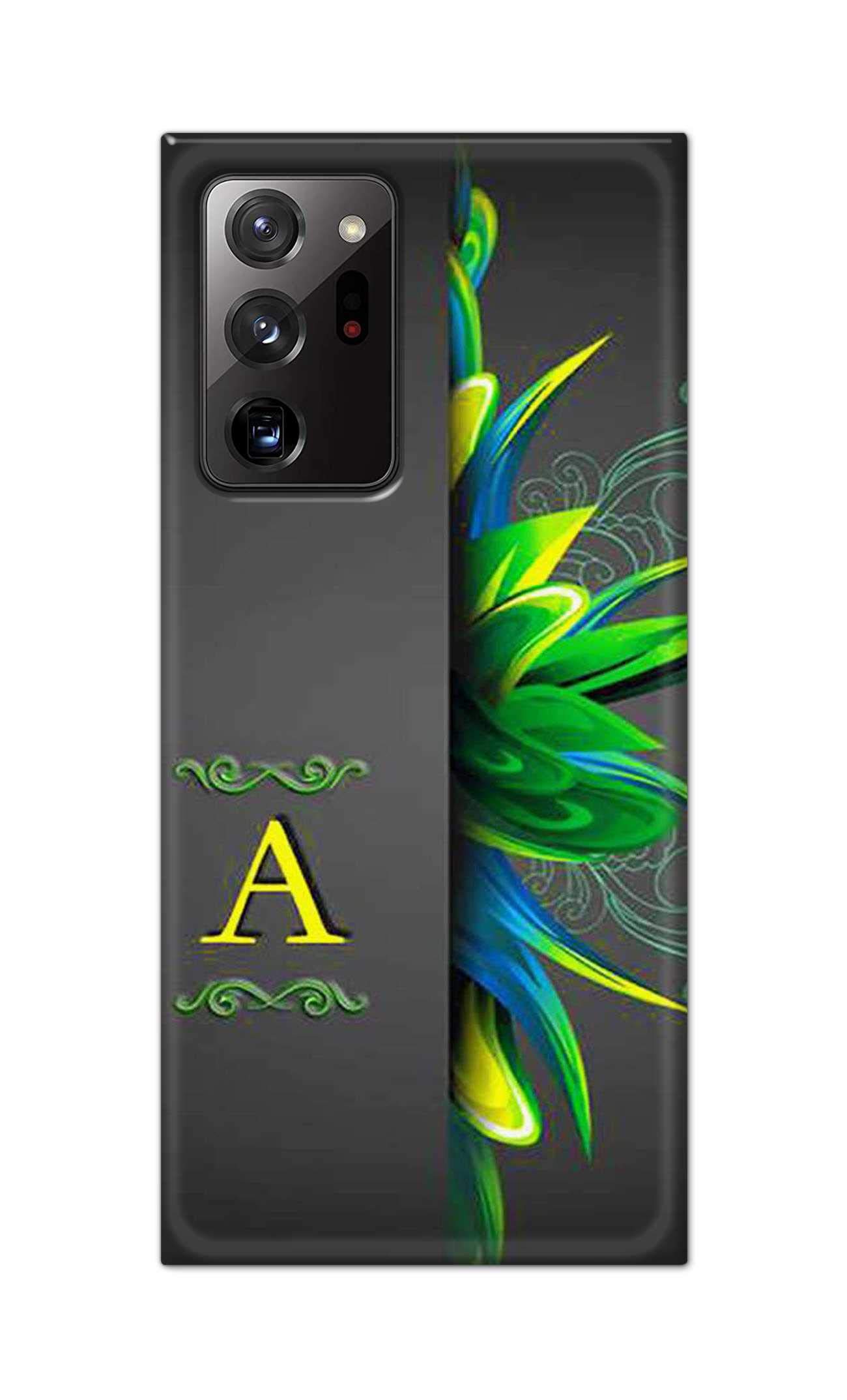 Trijas Cases Name II Initial II Letter Alphabet A Printed Designer Hard Back Case Cover for Samsung Galaxy Note 20 Ultra (6.9") -(PX) PSK2036