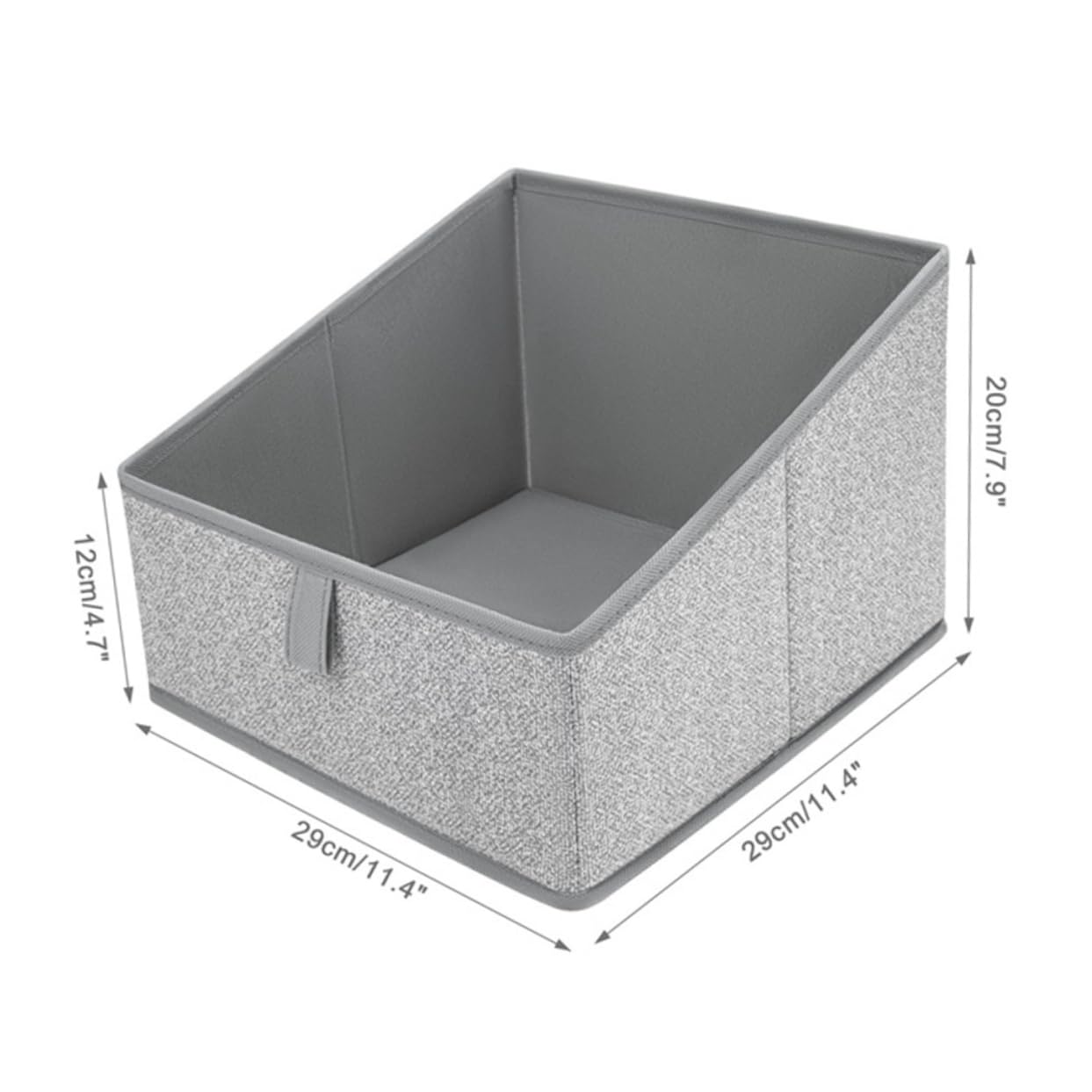 SOLUSTRE Fabric Storage Box Foldable Organizer for Socks Underwear Hats and Sundries Convenient Storage Bin for Closet Dresser Non Woven Material