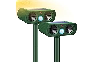 Solar Ultrasonic Animal Repeller Outdoor - Keep Your Yard Pest-Free with 2024 Upgraded Ultrasonic Technology