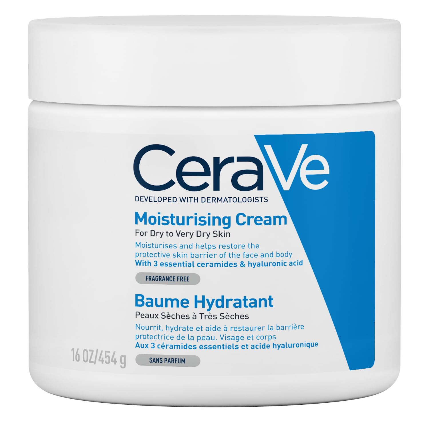 CeraVe Face Care & Body Moisturiser for Dry to Very Dry Skin, 454g