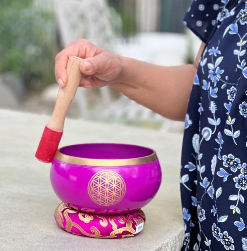 Miniatura 7 de Juego de cojines tibetanos con diseño de flor de la vida, para meditación, yoga, curación espiritual y atención plena, tamaño extra grande