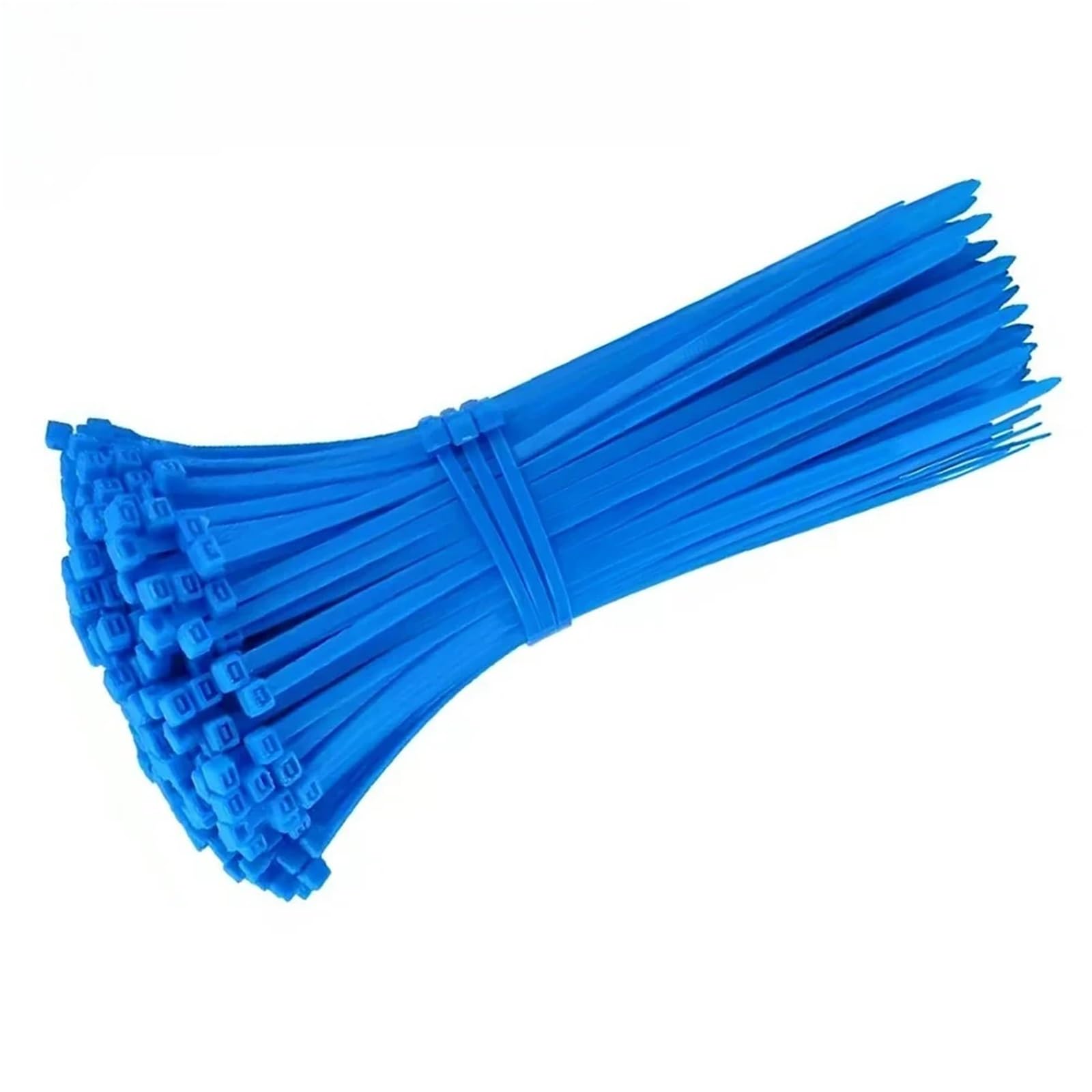 Bridas para Cables, 400 Correas de cordón Ajustables Nailon con Cierre automático, Alambre plástico(Blue,5x200mm)