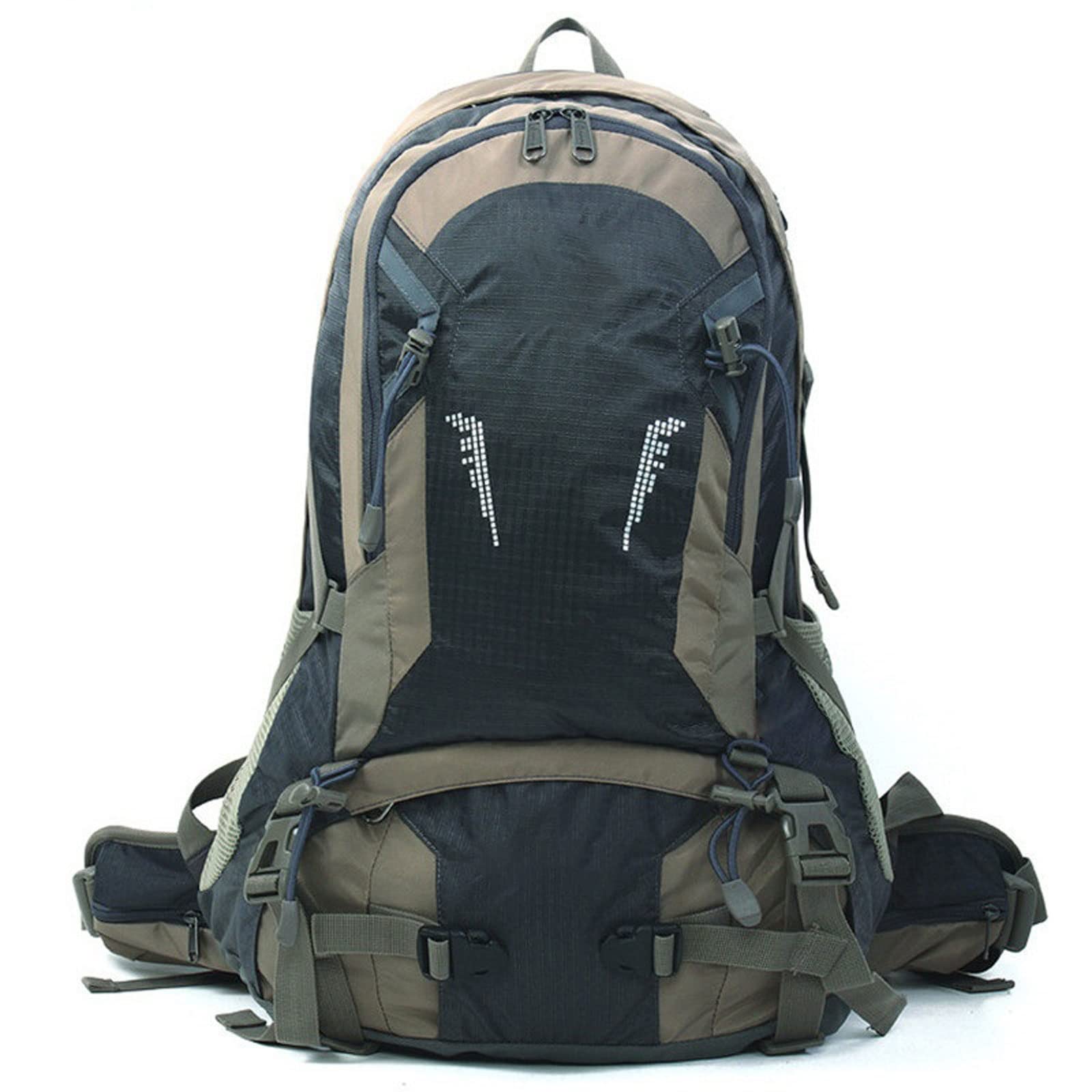 Zaini da Trekking, Nuovi Zaini da Campeggio Professionali per Esterni, Zaino da Viaggio, Unisex, Borsa Impermeabile (Grigio)