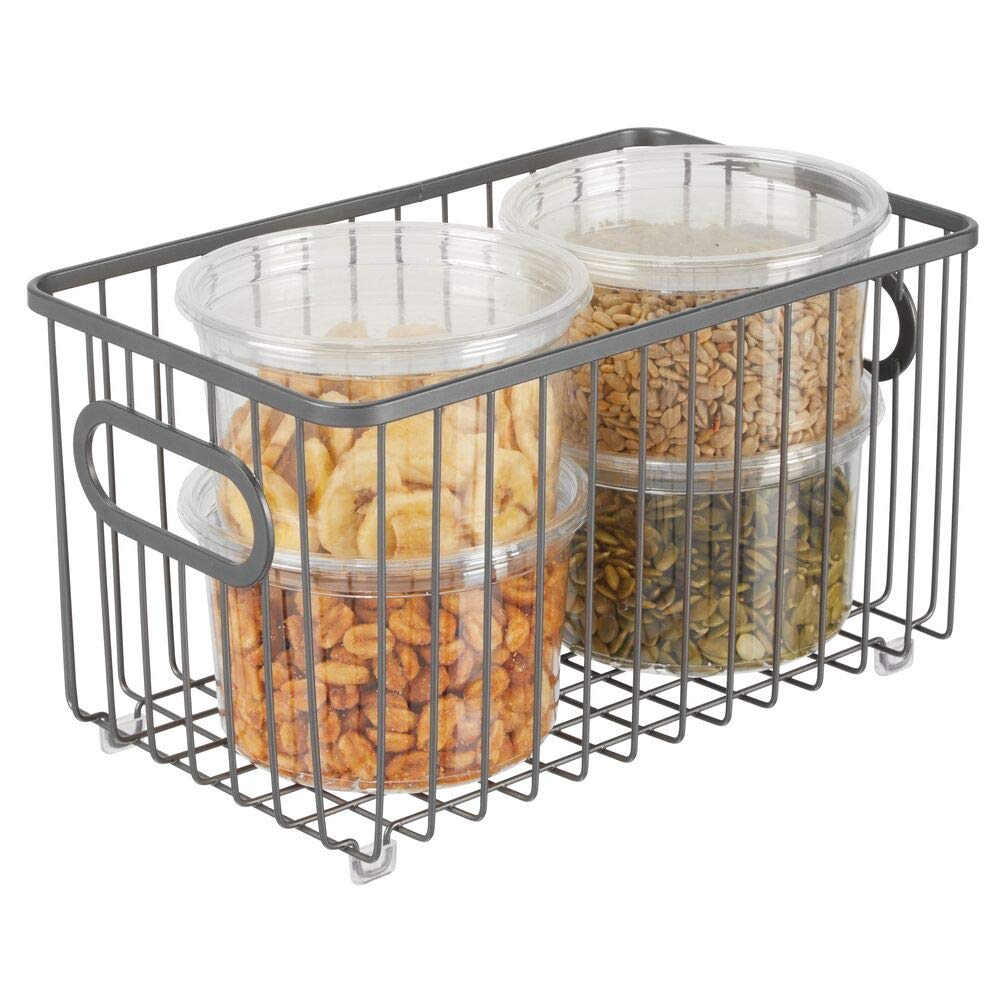 Buy mDesign Metal Farmhouse Kitchen Pantry Food Storage Organizer