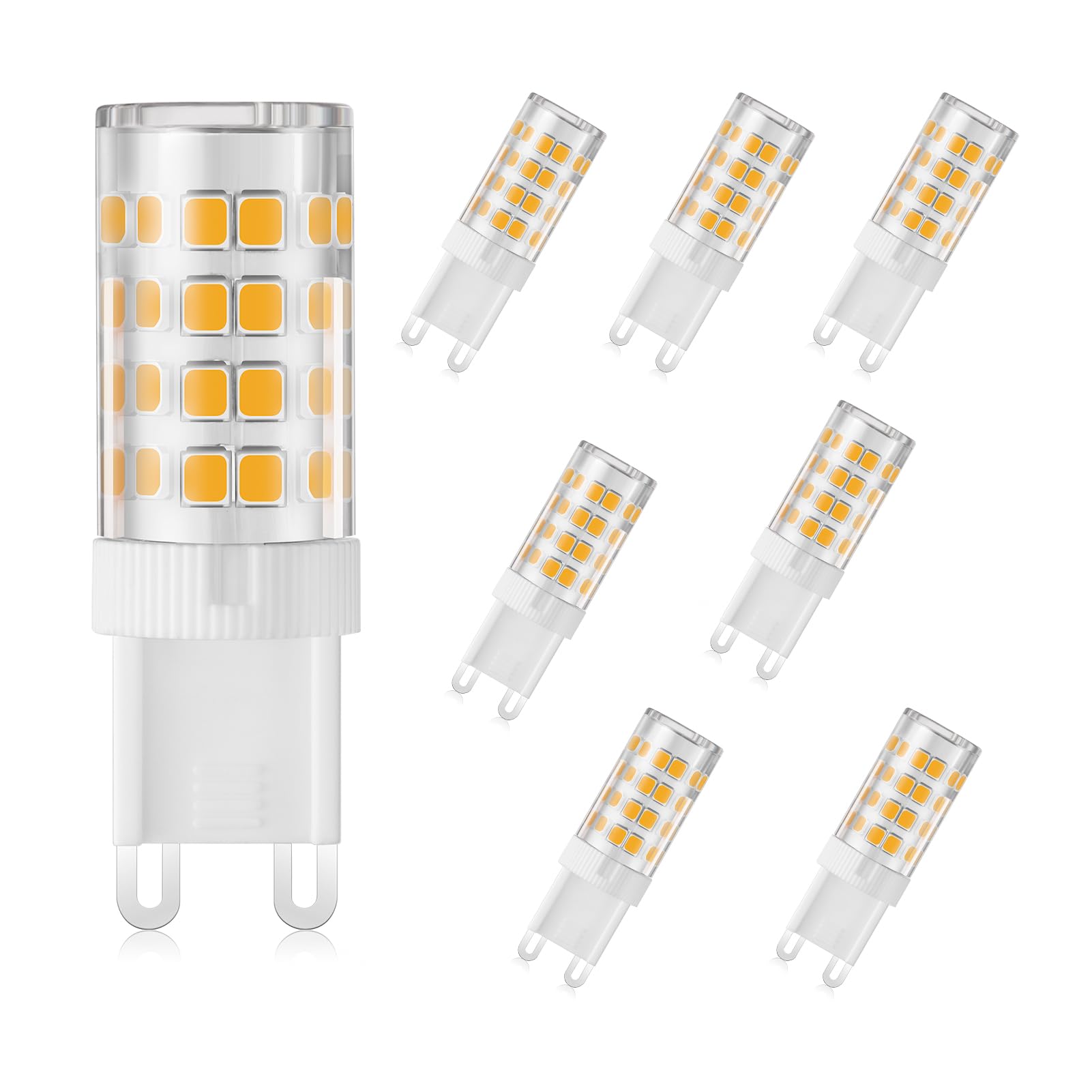 DAIHHZA G9 LED Bulbs 3.5W Warm White 2700K Equivalent to 30W 40W Halogen, 450 Lumen, 360 °Beam Angle, Non Dimmable