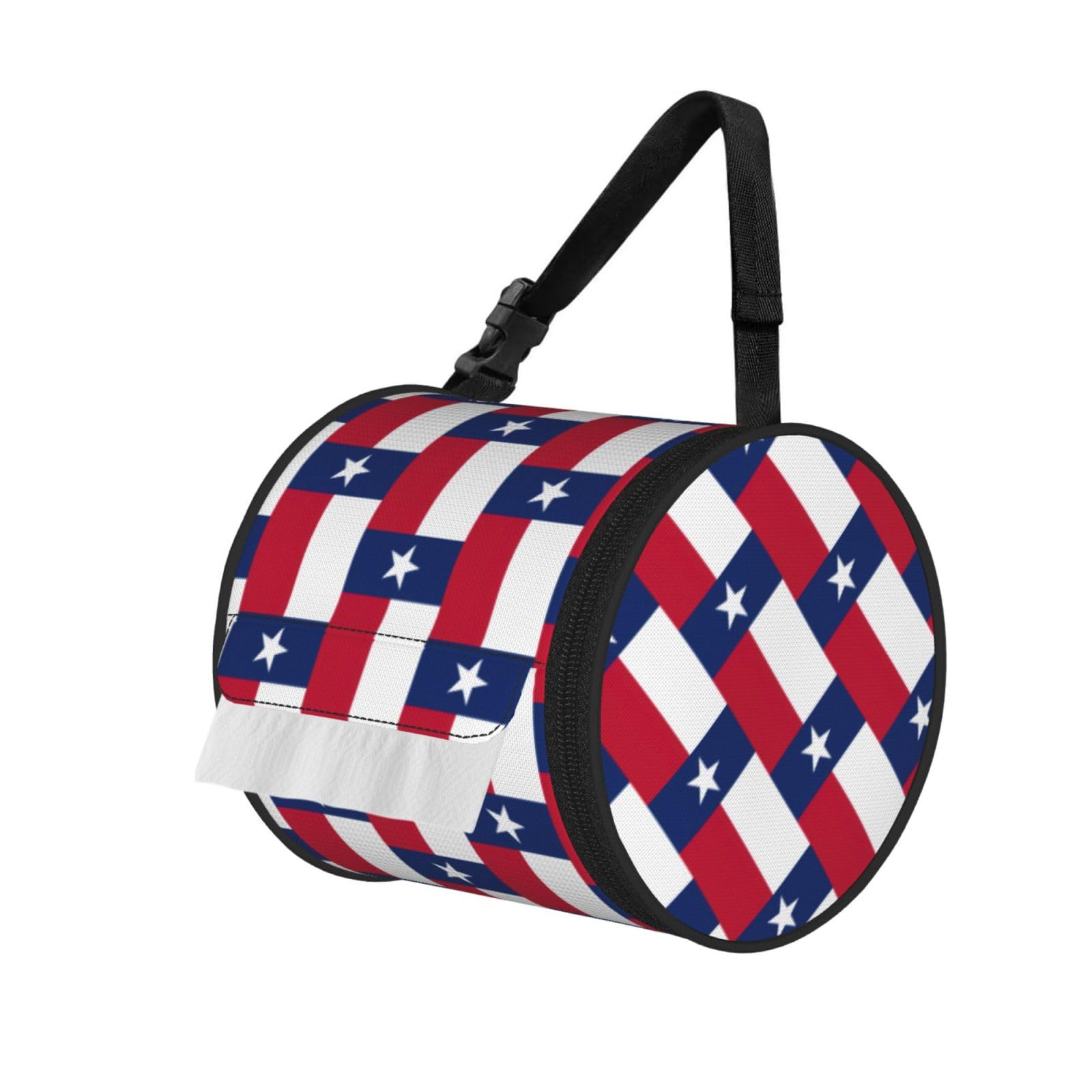 Flag of Texas Printed Portable Tissue Roll Case, Standard-Size Fit, Oxford Cloth for Wall Camping Backpack