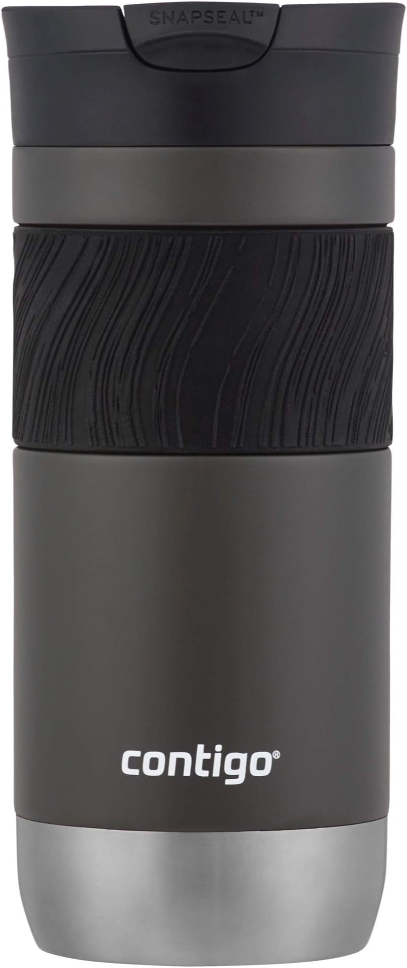 Contigo Byron Vacuum-Insulated Stainless Steel Travel Mug with Leak-Proof Lid, Reusable Coffee Cup or Water Bottle, BPA-Free, Keeps Drinks Hot or Cold for Hours, 16oz, Sake