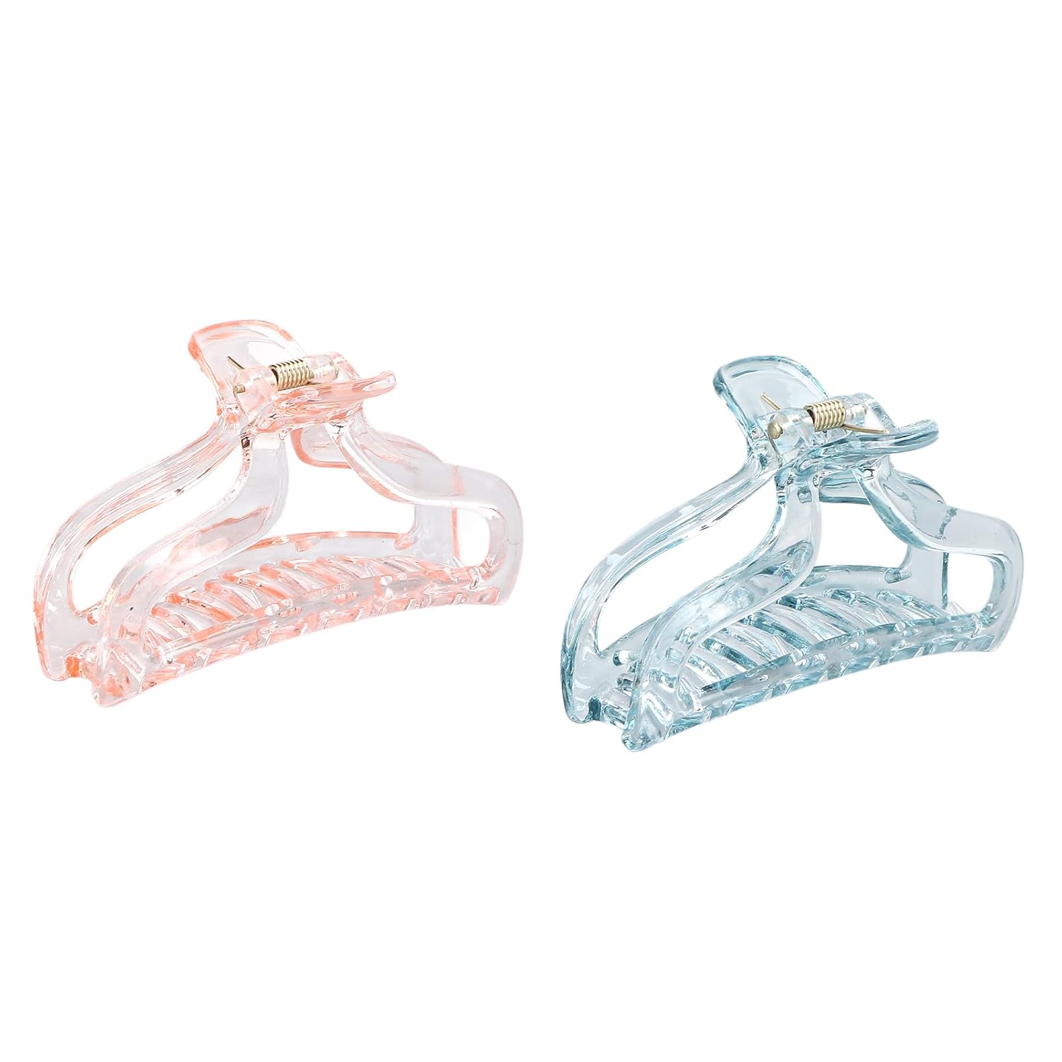 ZJchao 2-Piece Clip Set, Plastic Resin Non-Slip Barrette...