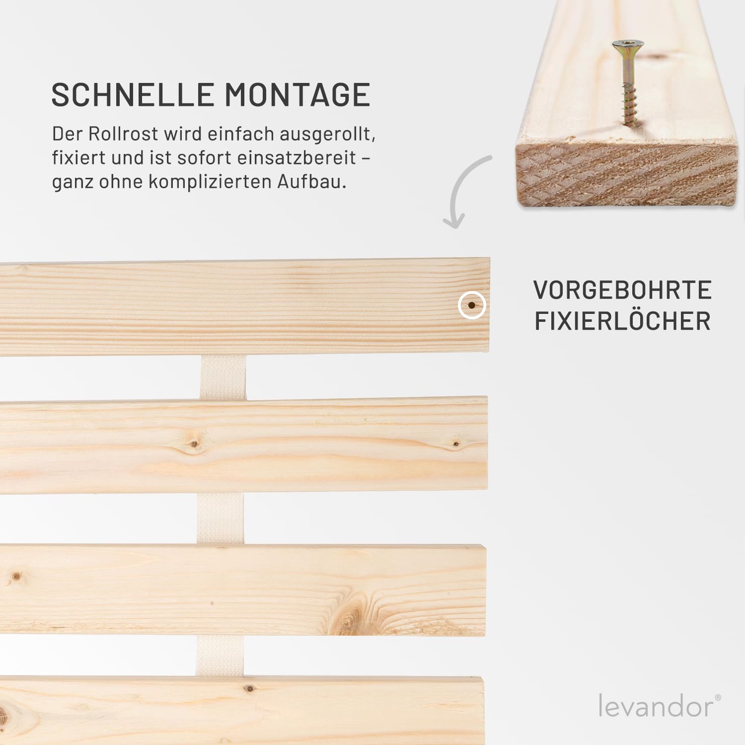 Panorama24 Rollrost Premium 90x200 (23 Latten) Rolllattenrost Lattenrost Bettrost Rollroste Holzlatten Latten Rost
