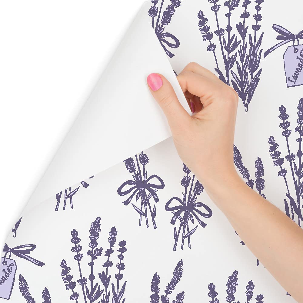 Muralo Tapeta 10 m, rolka flizeliny, kwiaty, lawendy, liście, natura, rośliny, łodygi, tapeta z włókniny, 1000 x 53 cm, tapeta ścienna, do salonu, sypialni, nowoczesna dekoracja ścienna