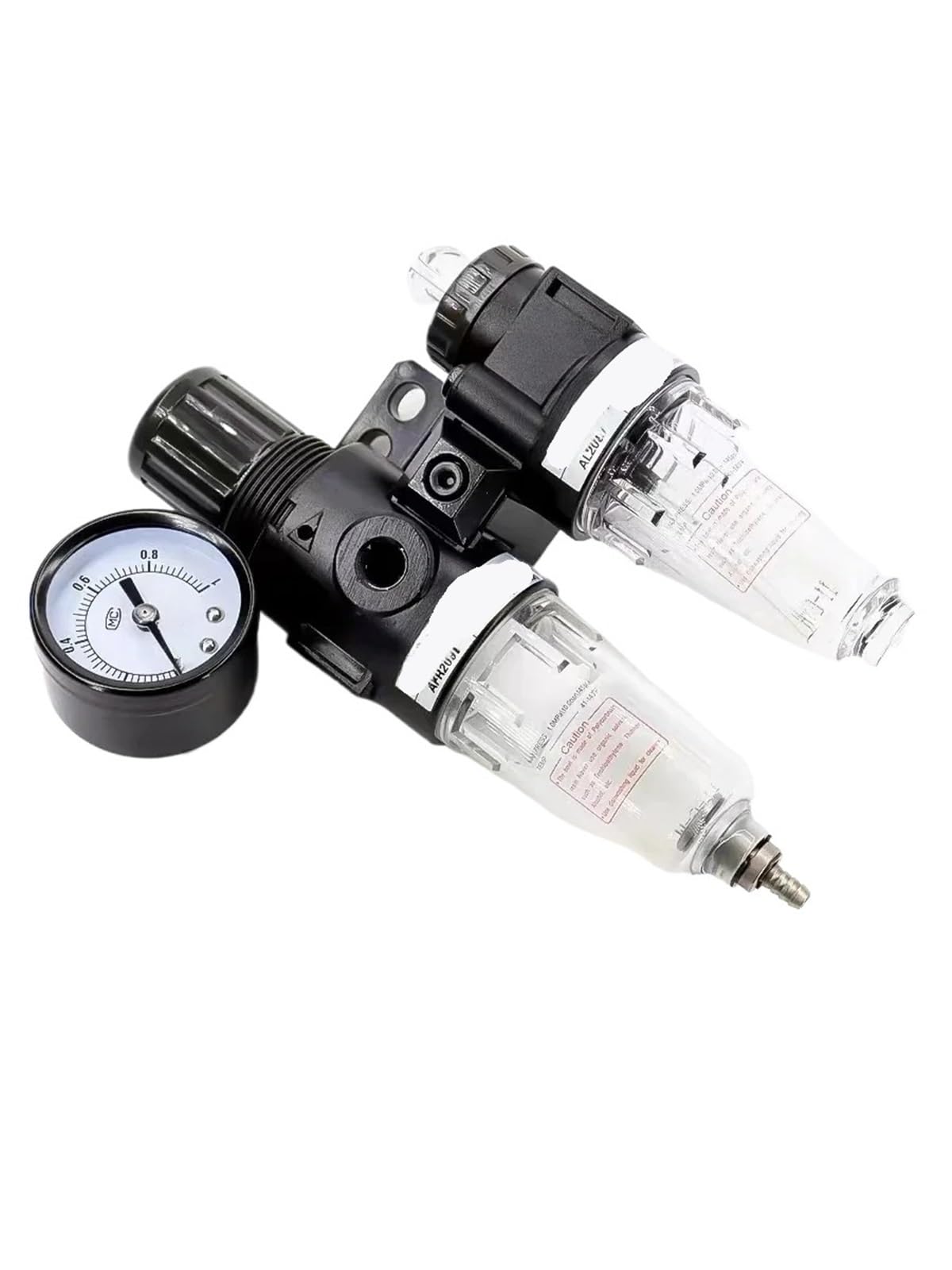Valvola regolatrice e riduttore di pressione pneumatica per compressore d'aria con filtro di separazione di olio e acqua, in due pezzi, AFC2000(AFC2000L4)