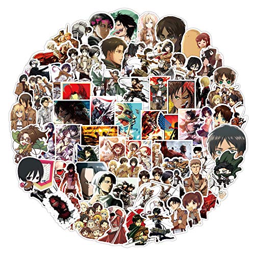 Titan Sticker Pack 100pcs, Vinyl Anime Sticker Decals for Water Bottles Laptop Skateboard Notebook Gift for Adults Kids Teens - Image 2