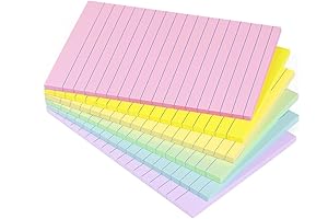 Lined Sticky Notes: Super Sticking Memo Pads for Enhanced Productivity and Organization