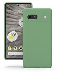 YATWIN Silicone Back Case for Google Pixel 7A, Soft-Touch Phone Back Cover for Google Pixel 7A - Mint Green
