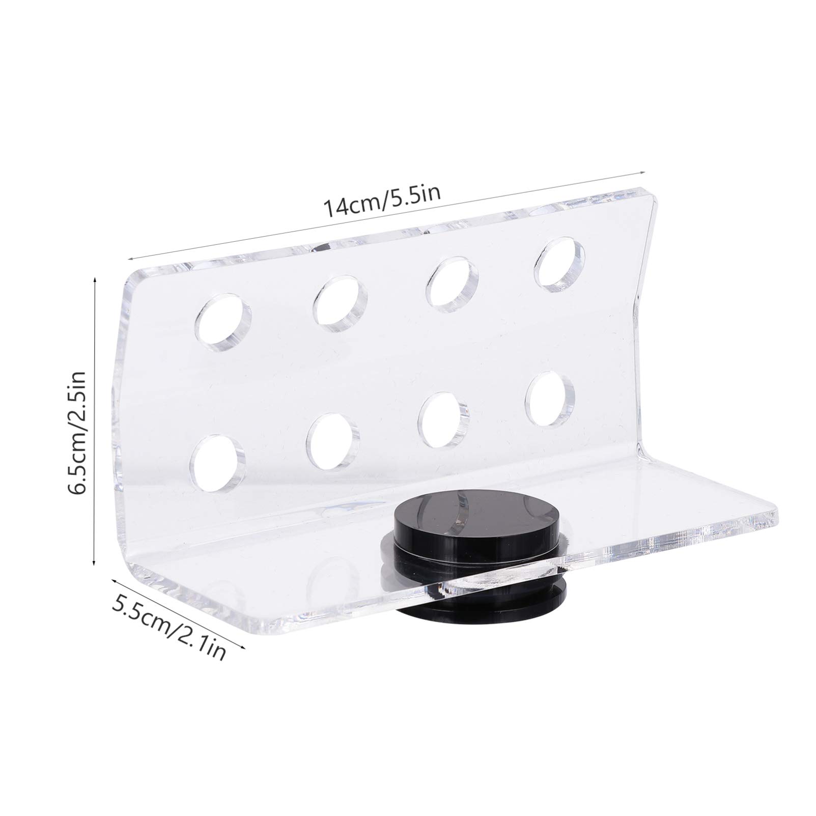 POPETPOP Splinter Magnetic Coral Holder Coral Frag Rack 8 Holes Acrylic Aquarium Fish Tank Glass for Aquarium Fish Tank Coral Rack Stand Support Holder Debris - Image 4