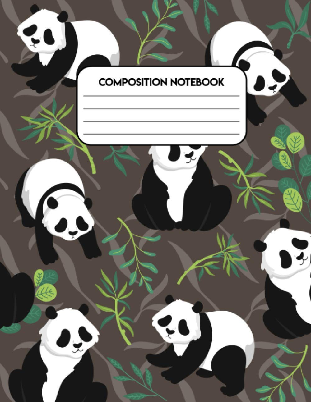 Composition Notebook - I Love Panda (Panda Composition Notebook College Ruled): College Ruled Composition Notebook For Women