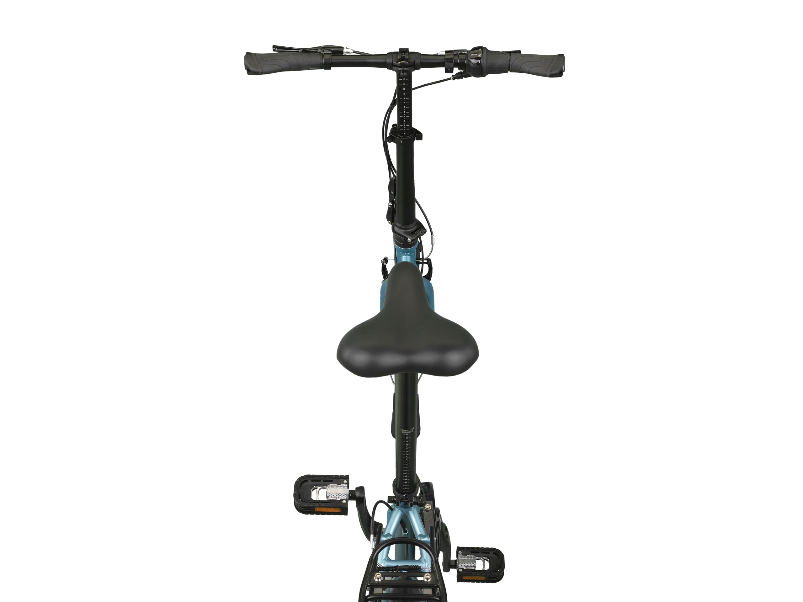 PACTO Seven N7 Klapprad 20 Zoll mit Schnelles Faltsystem (10 Sek), Aluminiumrahmen, Leichtgewicht (16KG), 7 Nabenschaltung, Handbremsen + Rücktrittbremse, LED-Licht, Faltrad