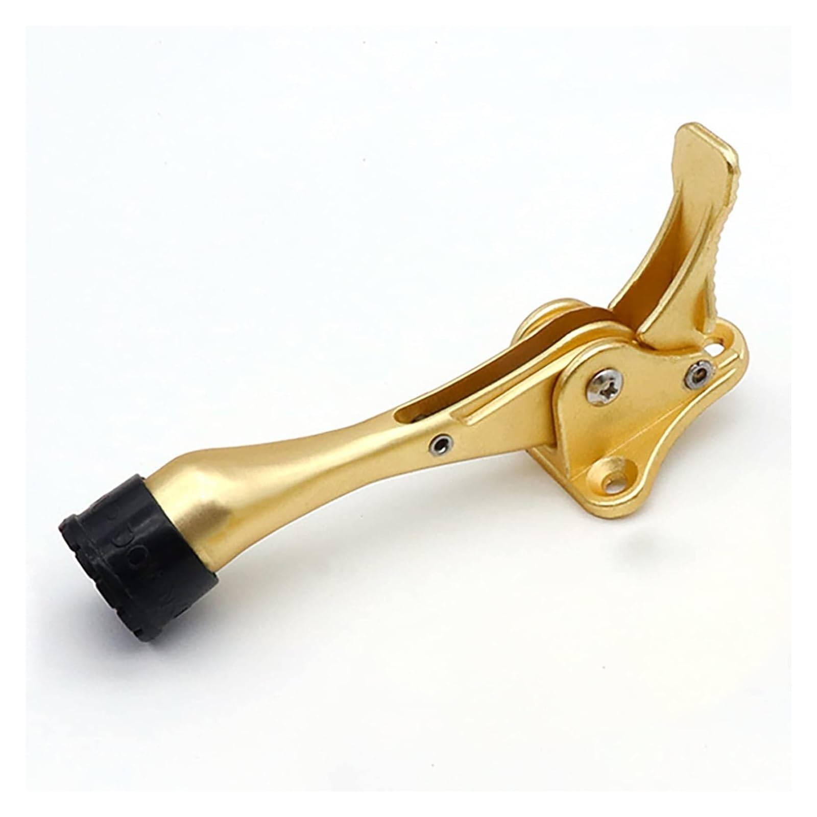 Cvbgnjm Gold Door Stop, Hands- Kick Stopper - Adjustable Height, Non-Slip For All Floor Types(,175Mm)