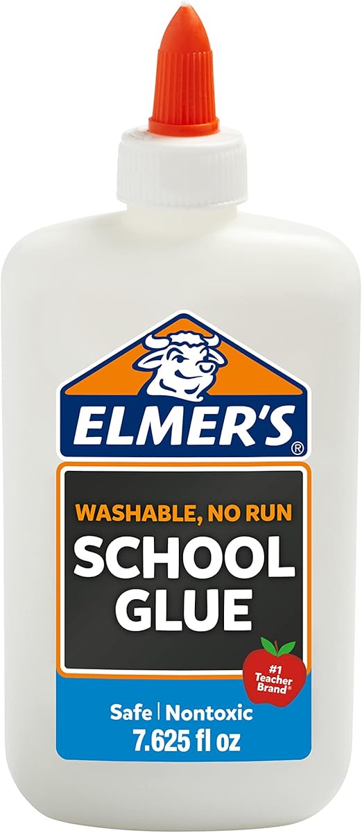 Elmer's Liquid PVA Glue, White, Washable & Nontoxic, 225 ml, Great for