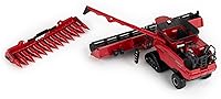 Vista 6 de 1/64 Case IH 7250 Cosechadora de orugas con cabezales de maíz y grano Colección Prestige 44327