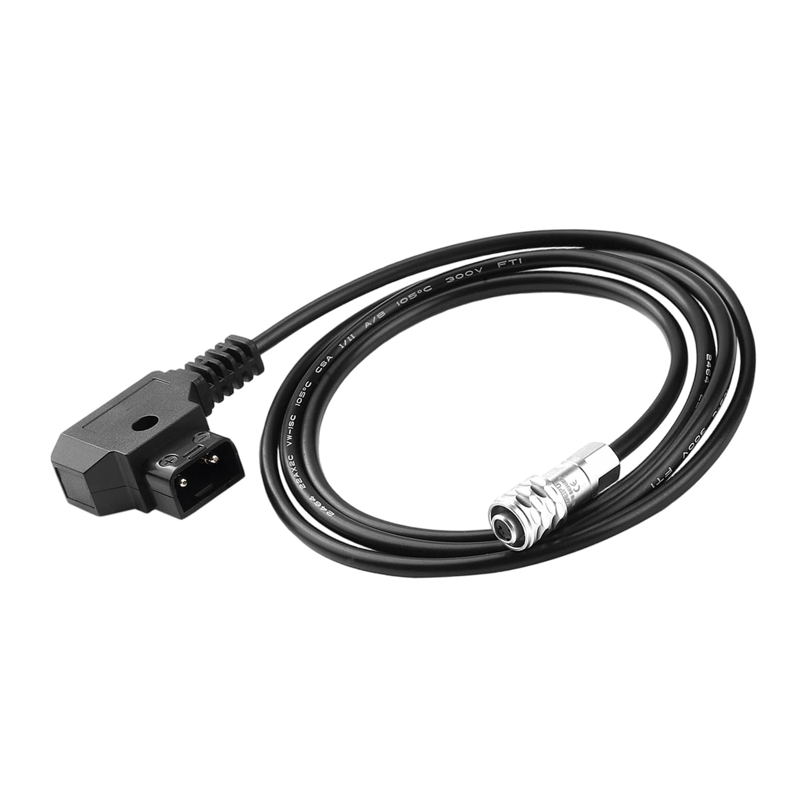 Charging Wire Cord Professional Power Cord Portable D-Tap Power Cable for Camera Equipment V Mount Battery 19/39 / 59in Flame Retardant Camera Cable