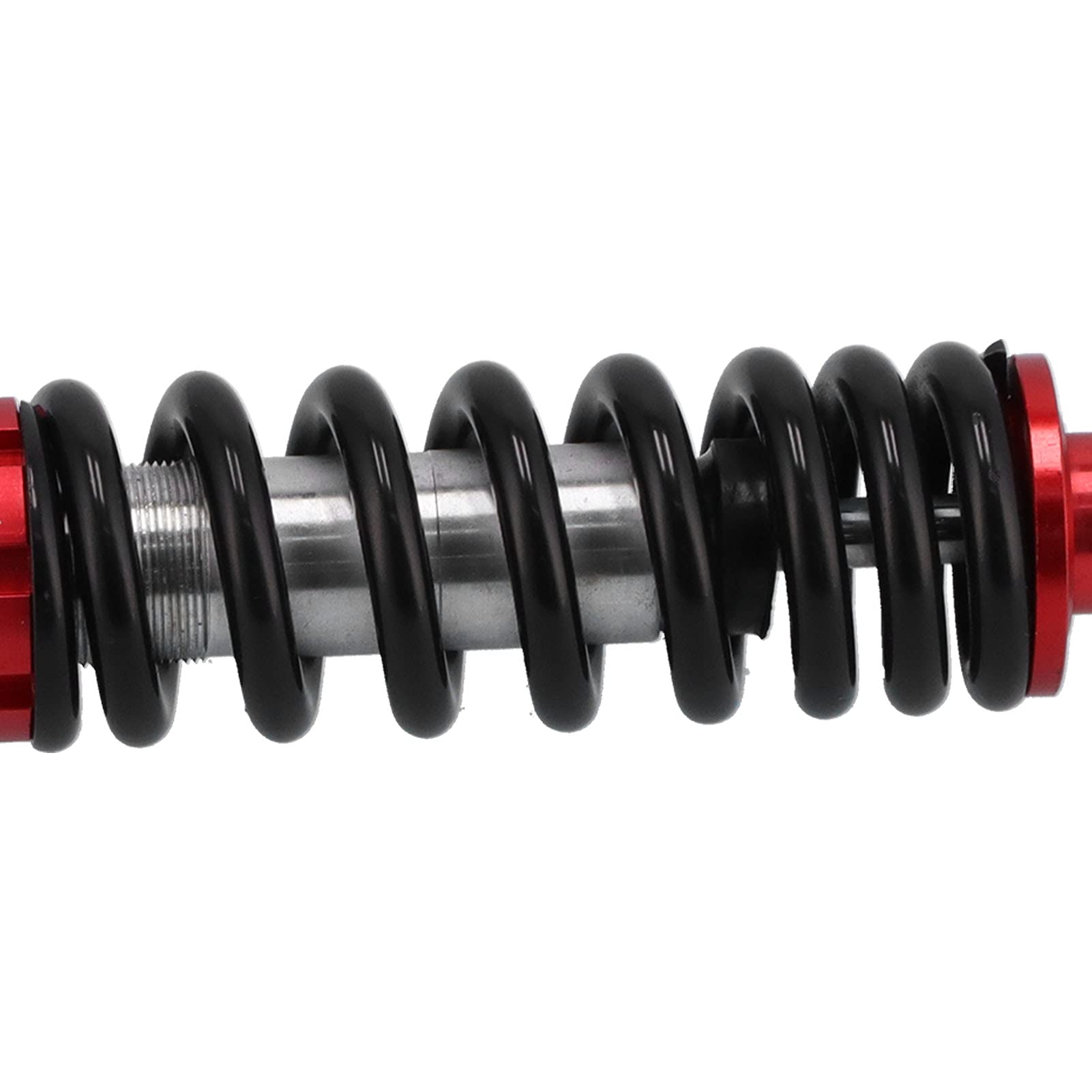 Cocoarm Amortyzator 11,4 Cala Amortyzator Tylnego Zawieszenia Stop Stali Regulowany Docisk Sprężyny Otwory Montażowe 10 Mm do Motocykla ATV Gokart Motorower Pojazd Terenowy