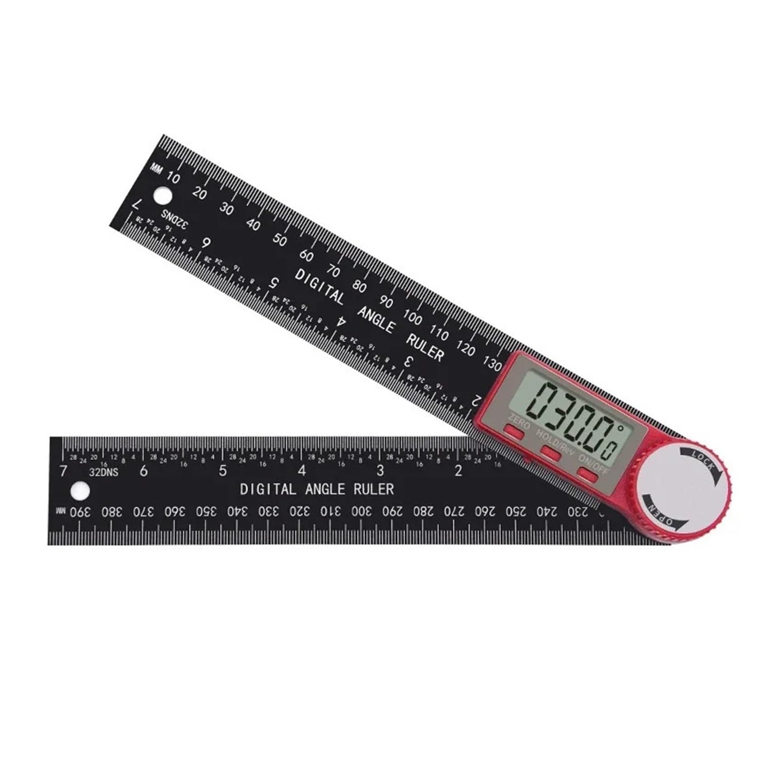 Digital Angle Finder, 2 in 1 Digital Angle Meter Inclinometer Multifunctional Ruler Accuracy Electronic Goniometer Protractor for Woodworking,Inclinometer(Plastic-200mm)