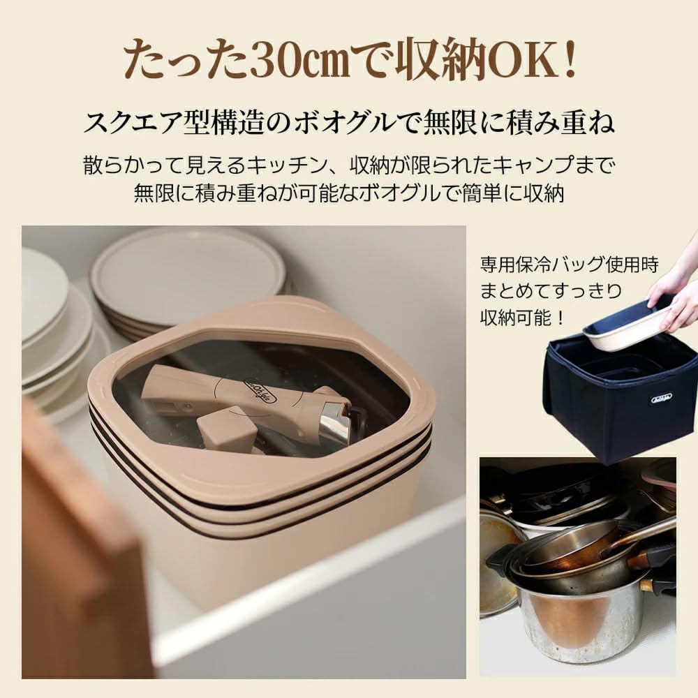 Amazon.co.jp: boohgle ボオグル フライパン・鍋 セット IH&ガス