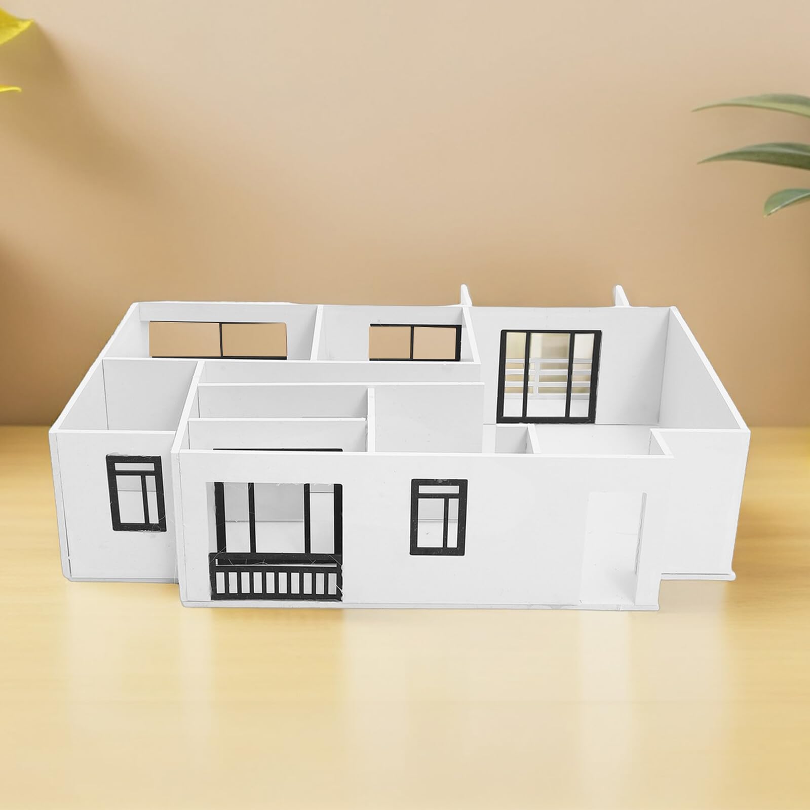 Supvox 1:25 Architekturmodell Bausatz für Innenraumquerschnitt mit Pvc Expansion Blatt und Acryl Vielseitiges Selbstgemacht Miniaturhaus Satz für Apartment Modellbau und Kreative