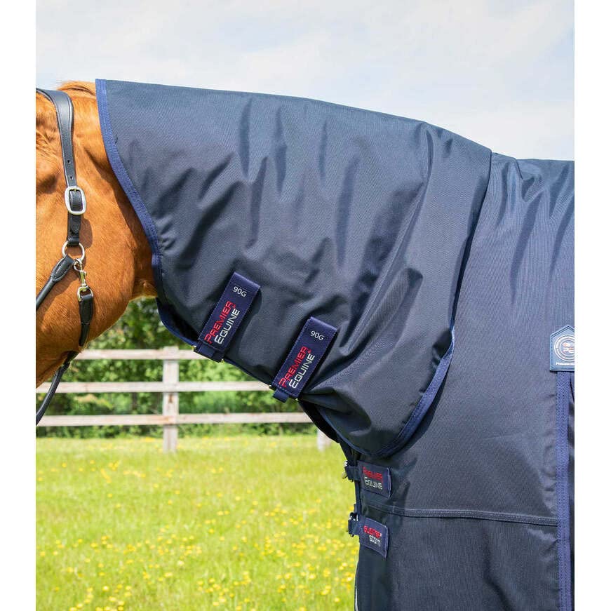 Coperta impermeabile per cavalli con copricollo Premier Equine Buster Storm Classic 90 g