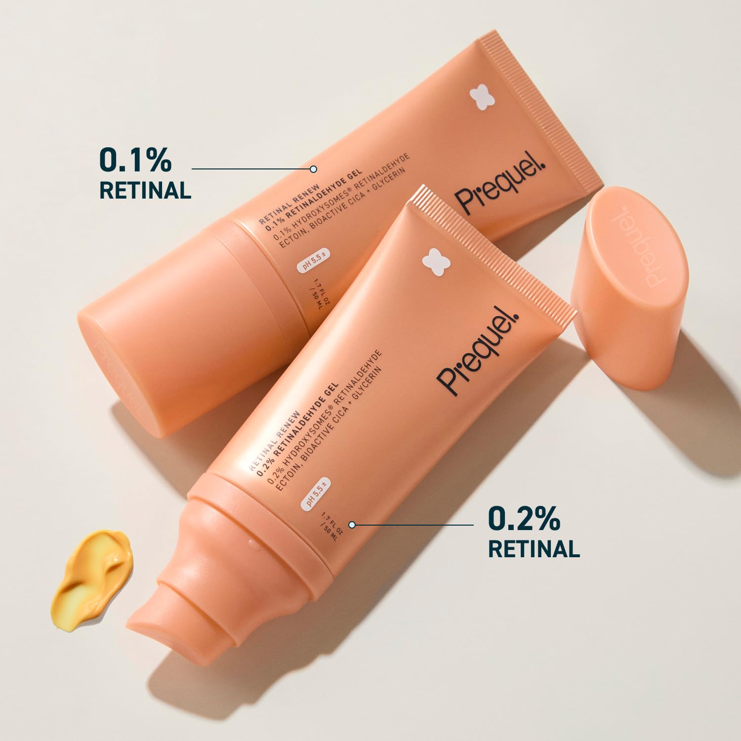 Prequel Skin Retinal Renew – 0.2% Retinaldehyde Gel with Ectoin, Cica & Jojoba Oil – Smooths Texture, Firms & Evens Tone – Supports Skin Barrier – Dermatologist Developed – Low-Irritation Retinoid