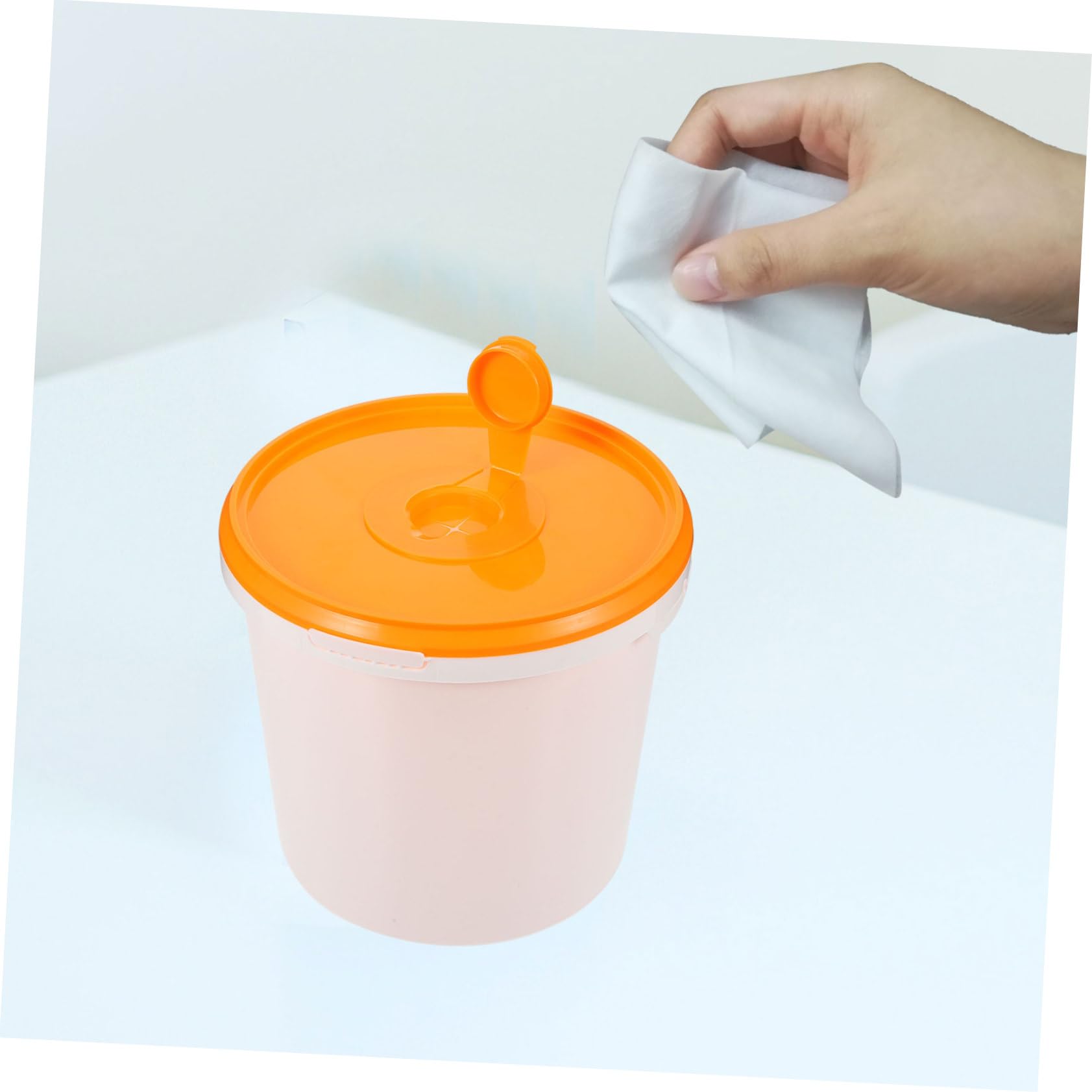 Dispensador Portátil de Toallitas Húmedas para Bebés, Cubo Plástico