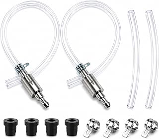 14 Pcs Brake Bleeder Hose Kit,2 Sets One Person Brake Fluid Bleeder Kit, Brake Bleed Hose, Brake Bleeder Check Valve Kit with One Way Check Valve, Tube Bleeding Tool Kit for Motorbike Car Bike