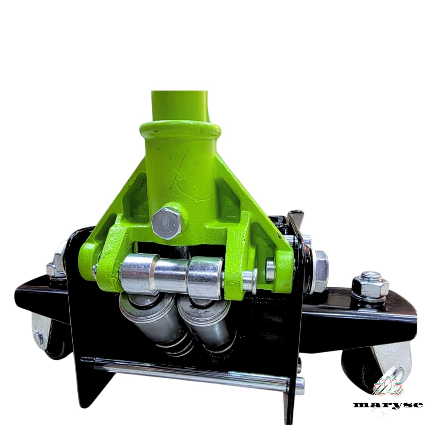 Cric Sollevatore Idraulico Professionale 5 Tonnellate (5000 Kg) | Martinetto a Carrello Robusto con Doppio Pistone Rapido | 2 Ruote Bidirezionali per Manovre Facili | Ideale per Auto, SUV, Furgoni