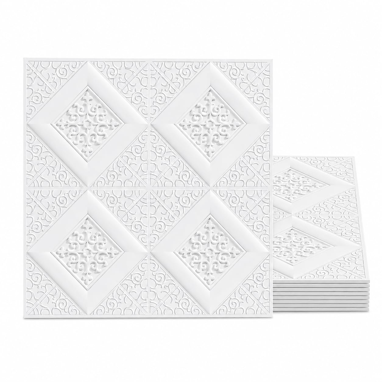Barebeauty Wall Stickers Wallpaper PE Foam Brick Design DIY Decal (65 x 65 cm) 3D Frames PVC DIY Self Adhesive