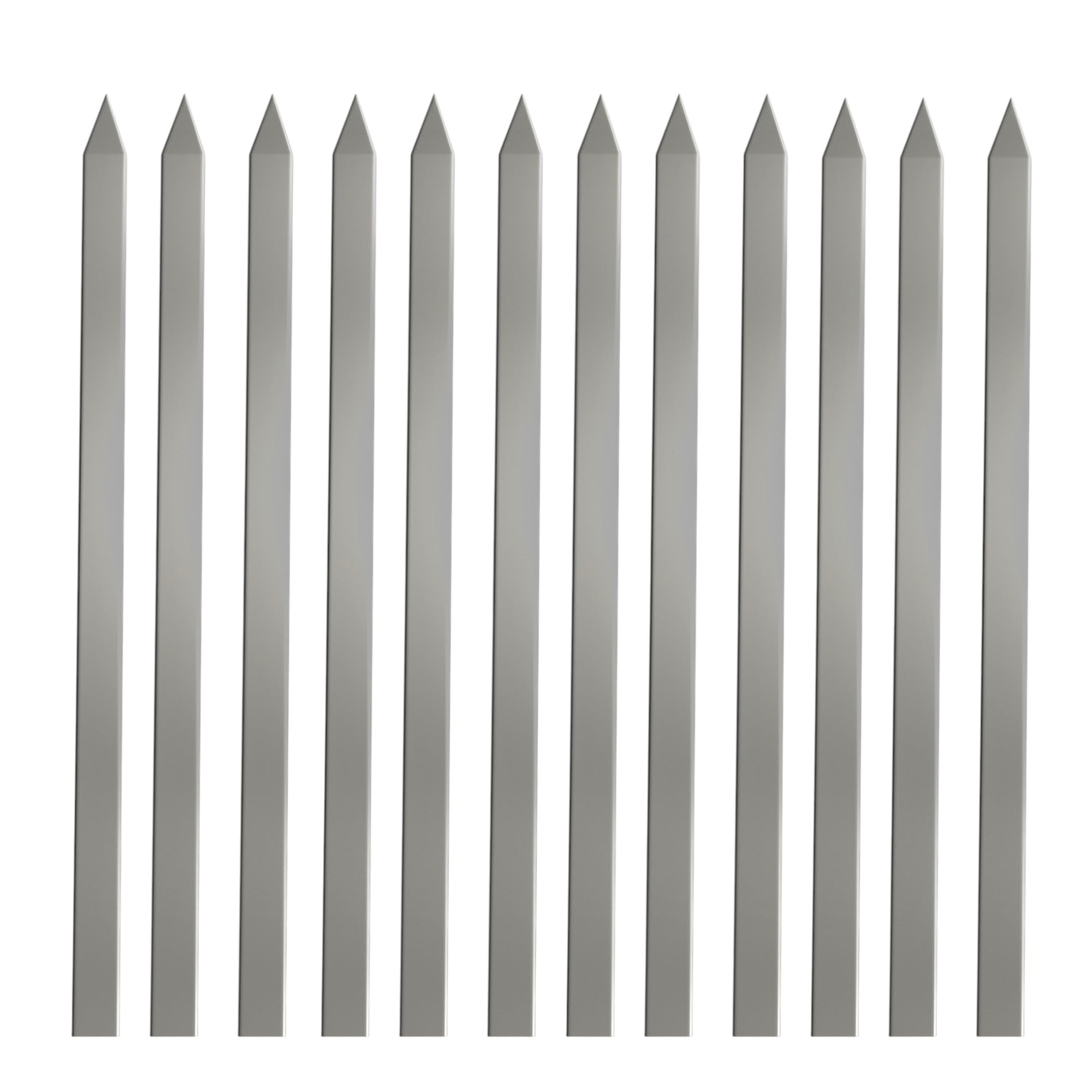 YSAMAX BBQ Kebab Skewers Stainless Steel Flat, Extra Wide Design, Long-Lasting Durability, Rust- and Corrosion-Resistant, Easy to Use, Versatile Uses, (12PCS)