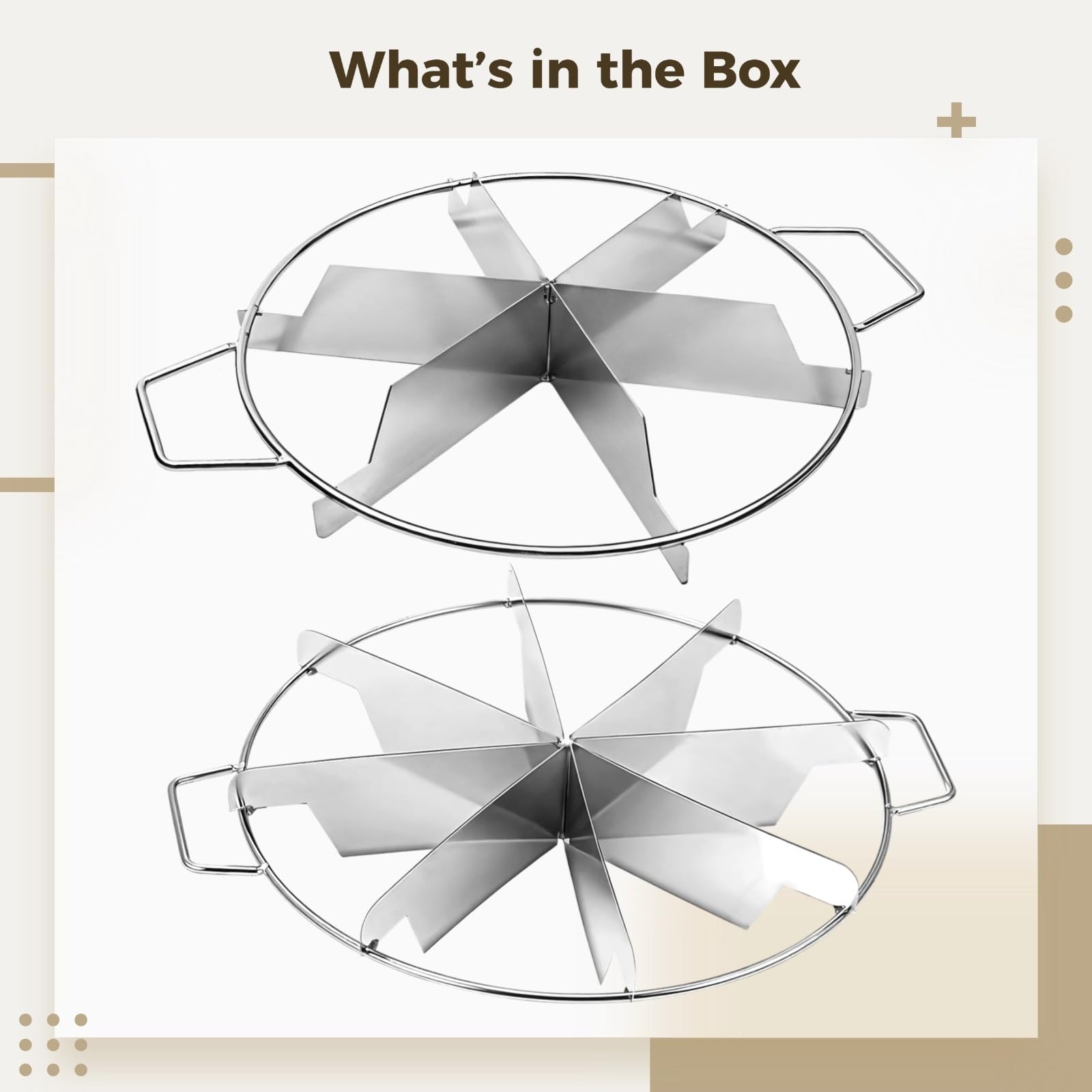 Lot de 2 emporte-pièces à tarte en acier inoxydable de 28 cm et 8 pièces pour tarte et gâteau, antirouille, passe au lave-vaisselle, parfait pour la pizza