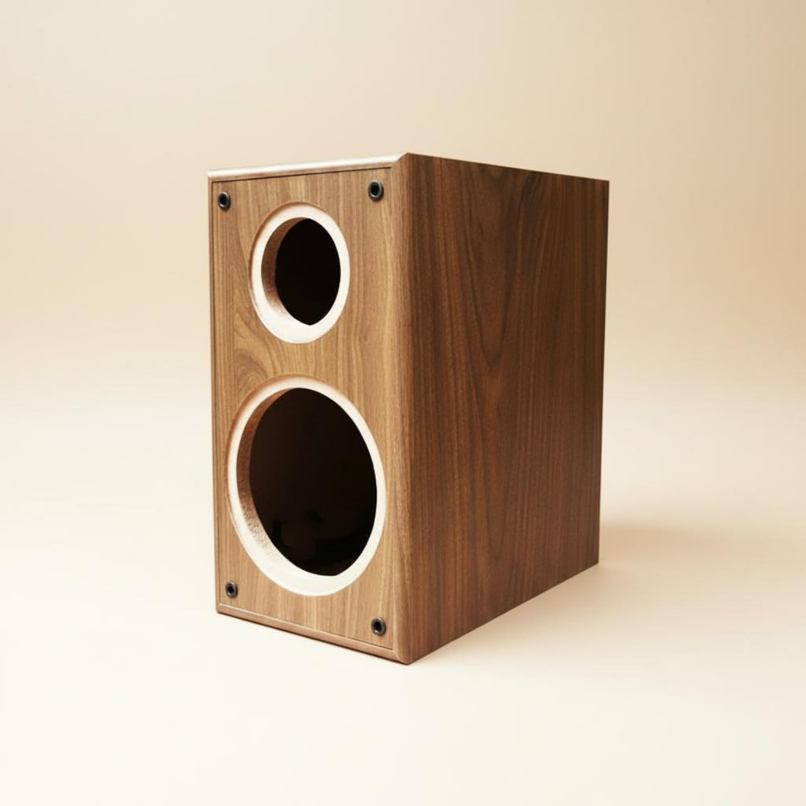 Audio Cabinet Cassa Acustica Ventilata in Legno Struttura per Altoparlanti Box con Alloggiamento Regolabile Look Classico Legno Adatto per Home Theater Officina Fai da Hobby, Acero Marrone