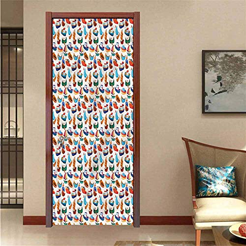 Saguaro - Cuadro de pared de PVC para bricolaje, diseño de cactus y malas hierbas, 17,1 x 78,7 pulgadas, color 05