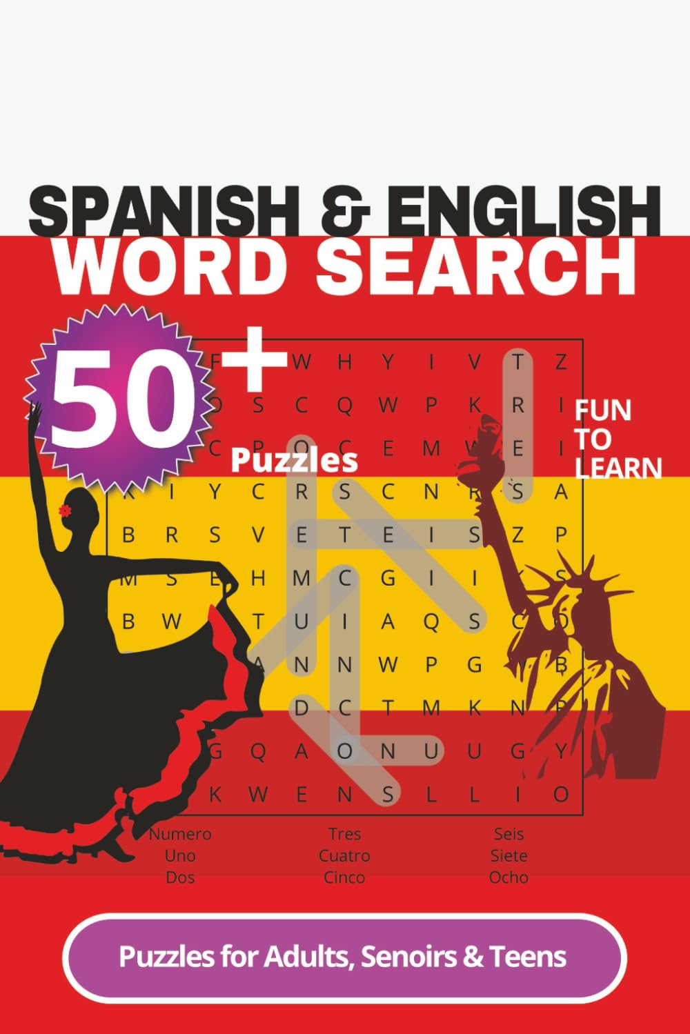 Spanish & English Word search Puzzle book: Word Search with Easy to Read Print Word Search about Spanish & English , Learning , Vocabulary | 6x9 ... + puzzles... Gift for Vacation and Free time