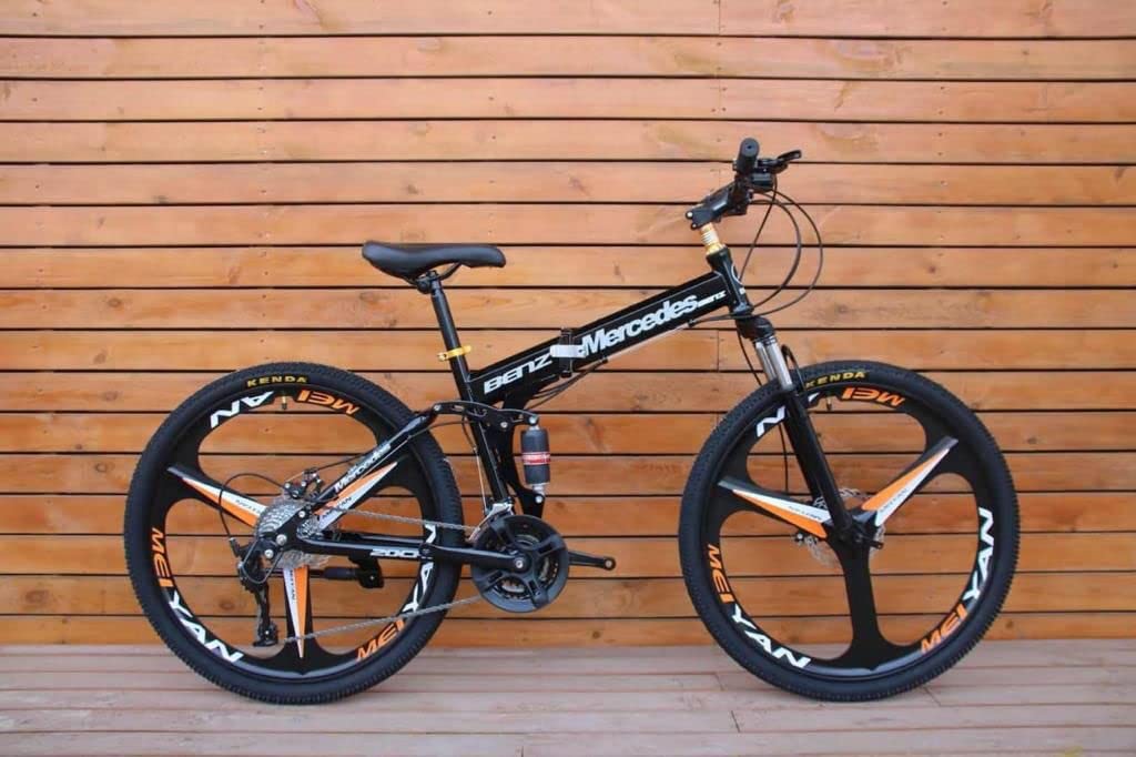 ZA ENTERPRISES Foldable Mountain Bicycle | Cycle with 21 Speed Gear & Double Disc Brake | Black, 26 inch (B0BW65W9LH) Amazon Price History, Amazon Price Tracker