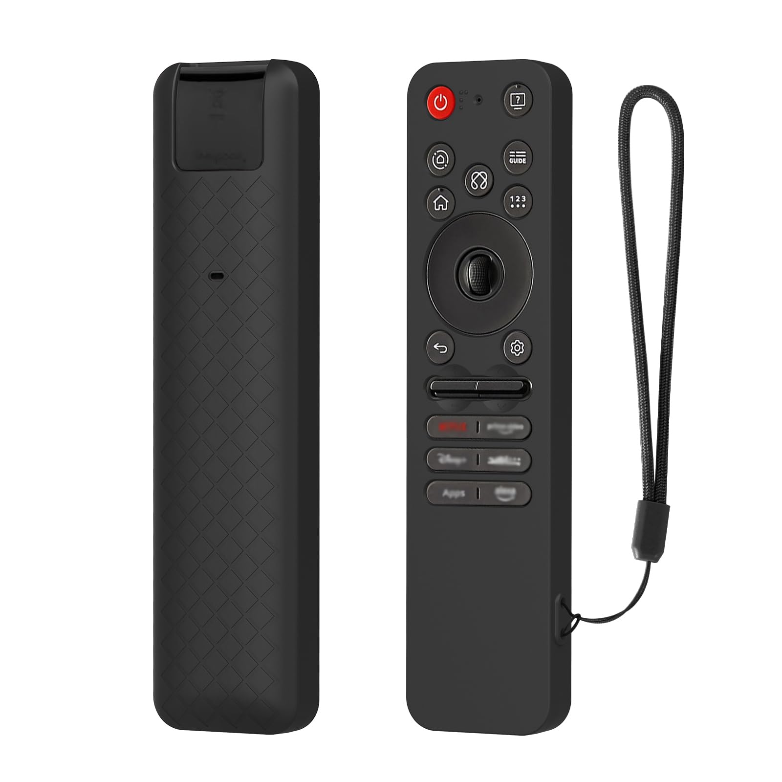 USTIYA Remote Case for LG MR25GA TV Silicone Protection Cover (Black)