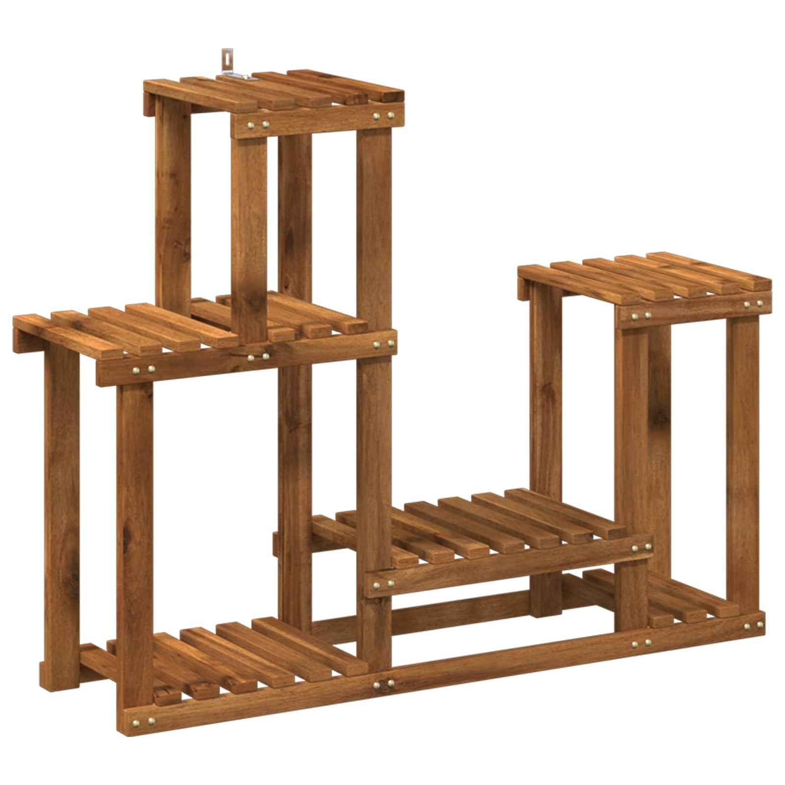 Supporto Pianta in Legno Acacia Massiccio 90 x 25 x 73 cm per Esterno