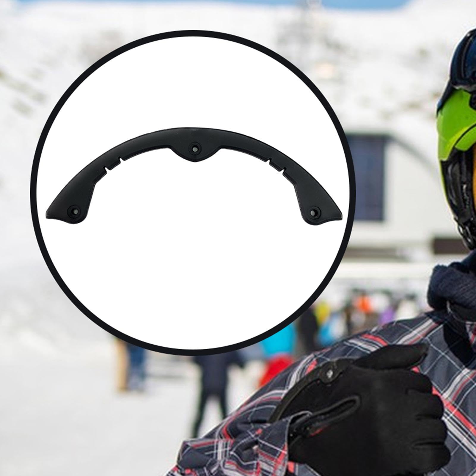 Striscia anti-collisione per snowboard, barra di protezione flessibile per longboard, protezione per il naso per longboard, per giovani e principianti