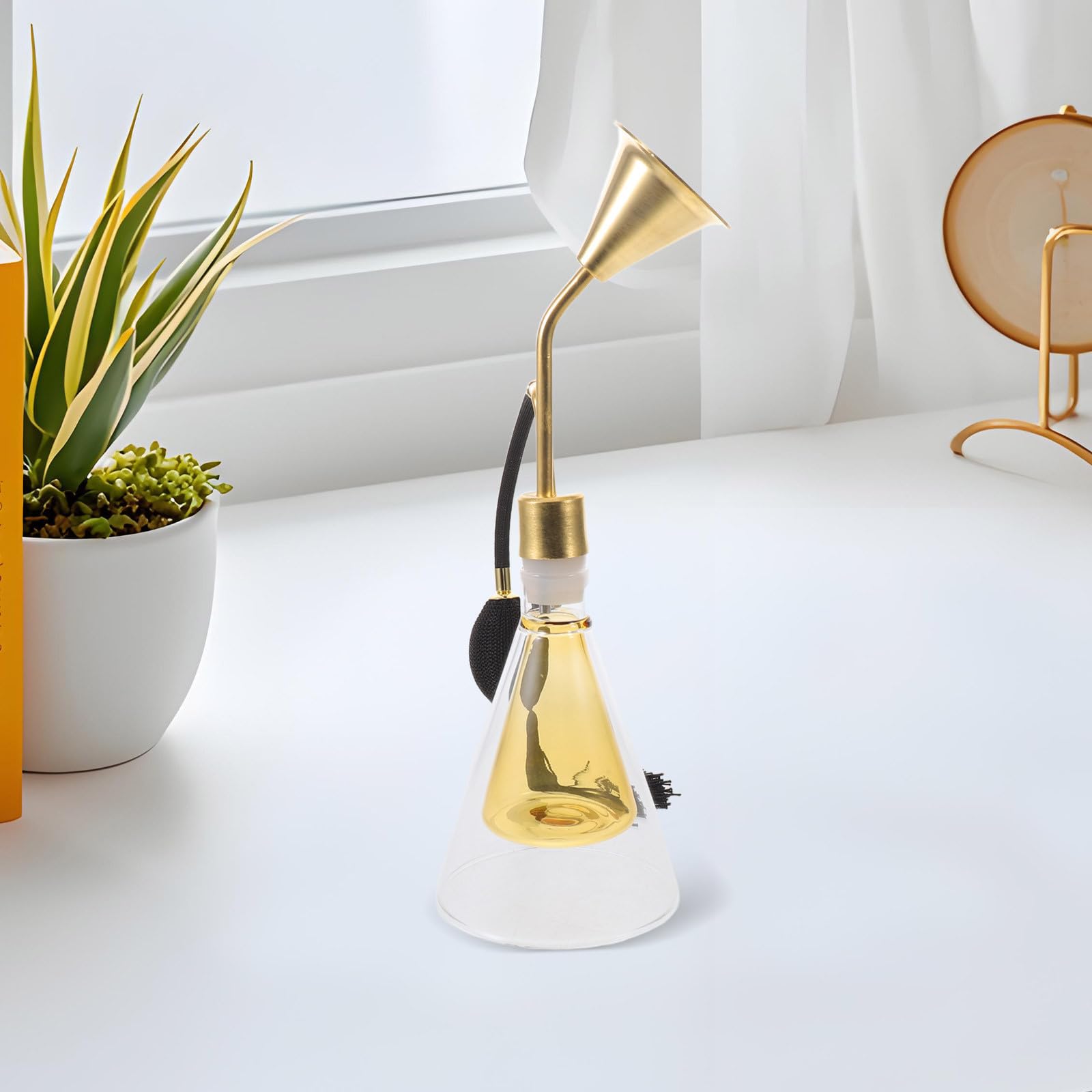 Alipis Diffusore di Aromi in Vetro Oro Elegante per Confronto Profumi e Spazio Aromatico Multistrato per Ambienti Spa e Uso Domestico
