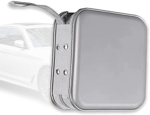 Miniatura 6 de 1 funda para CD, soporte para cartera de DVD, caja de almacenamiento de plástico con 40 folletos, funda de DVD portátil universal para techo