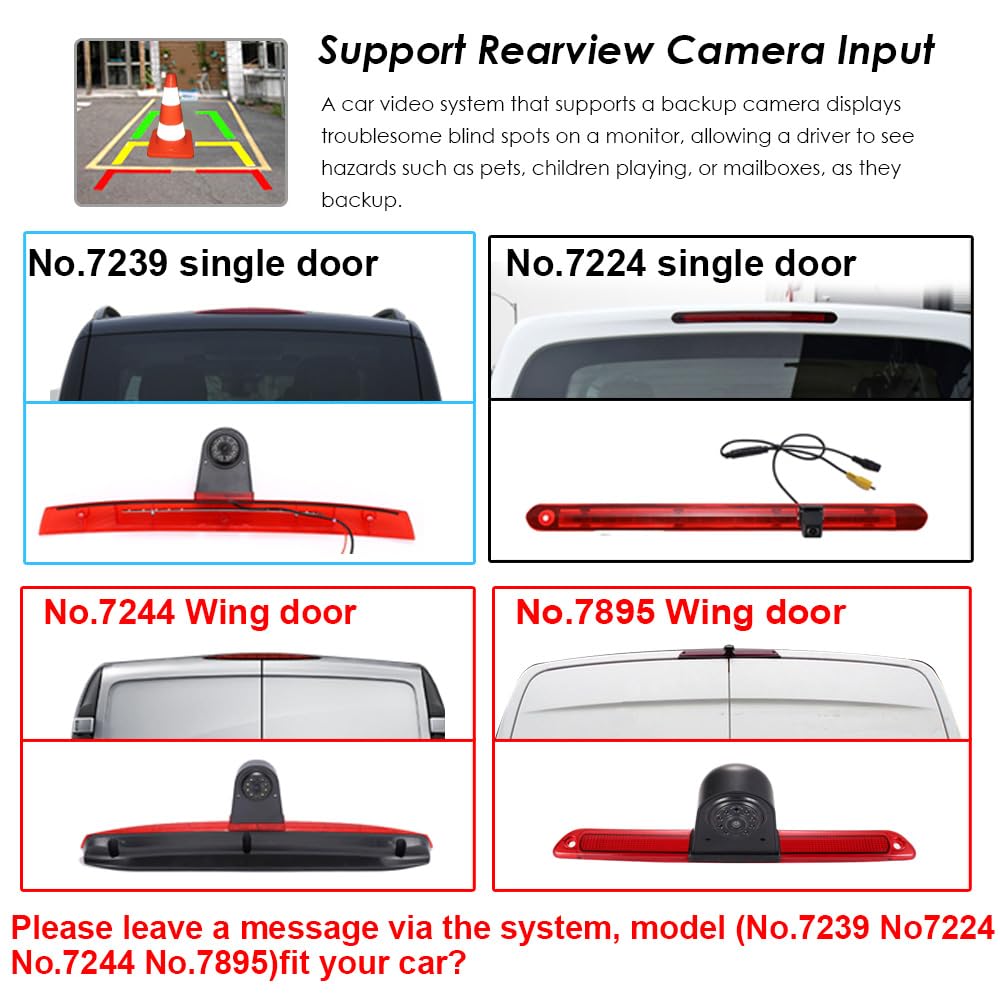 7" Android Auto Radio GPS Navigator Navigation Carplay Fit for Mercedes Benz Vito W447 111 114 116 CDI Cargo Van Kasten Tourer Bus mit BT FM USB RDS TPMS SWC Pip Mirror Link+Auto Bremsleuchte Kamera